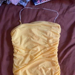 Yellow mini Dress